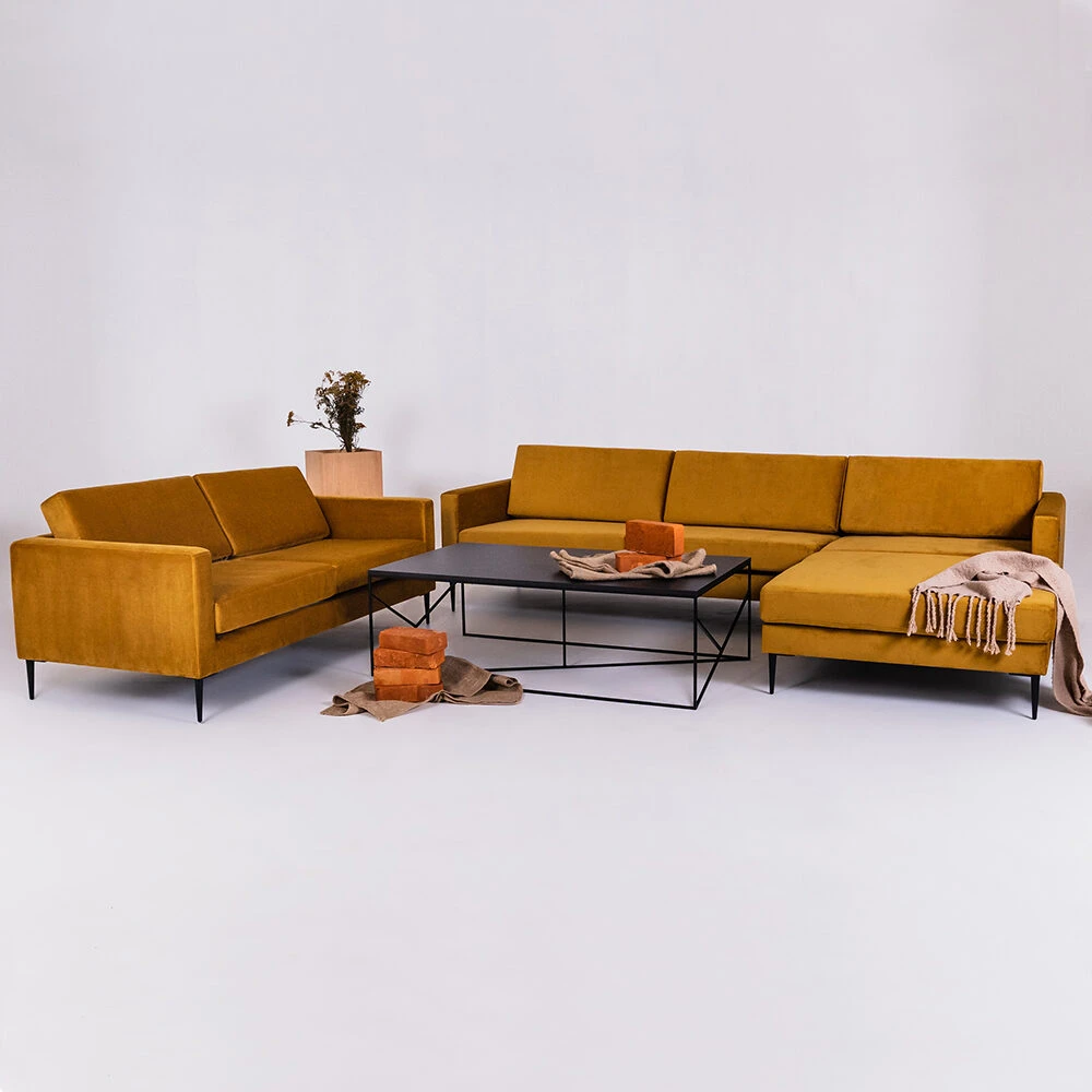 Customform Sofa, VERGAN P, 182x297 cm, Passion Fruit