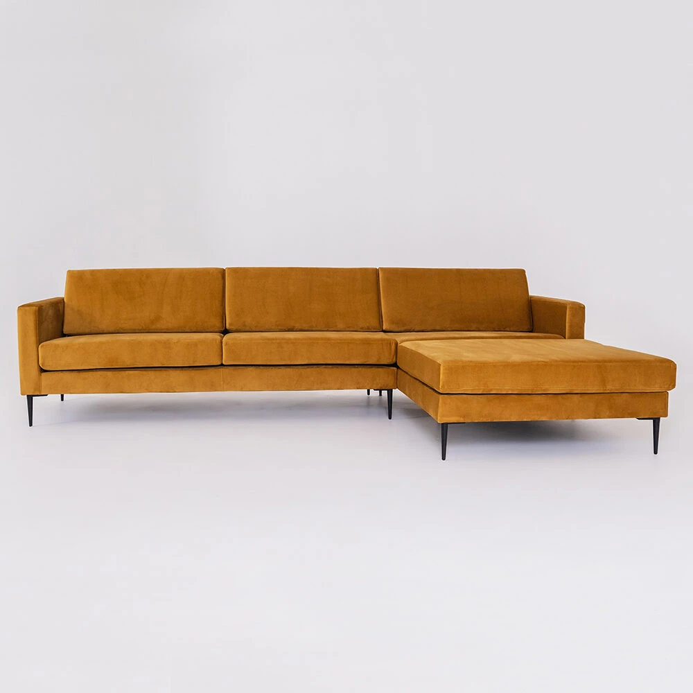 Customform Sofa, VERGAN P, 182x297 cm, Passion Fruit