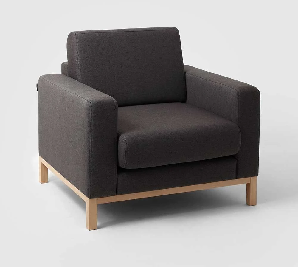 Fotelis Customform Sofa, Willy, 97x230 cm, Tamsus Houndstooth