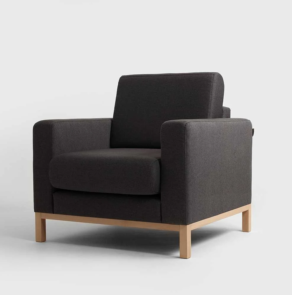 Fotelis Customform Sofa, Willy, 97x230 cm, Tamsus Houndstooth