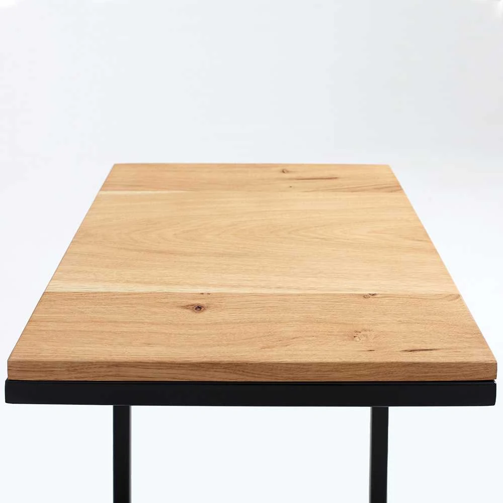 Customform Šoninis stalas, LUPE 30 MASIVINĖ MEDIENA, 40x30x60 cm, Juoda