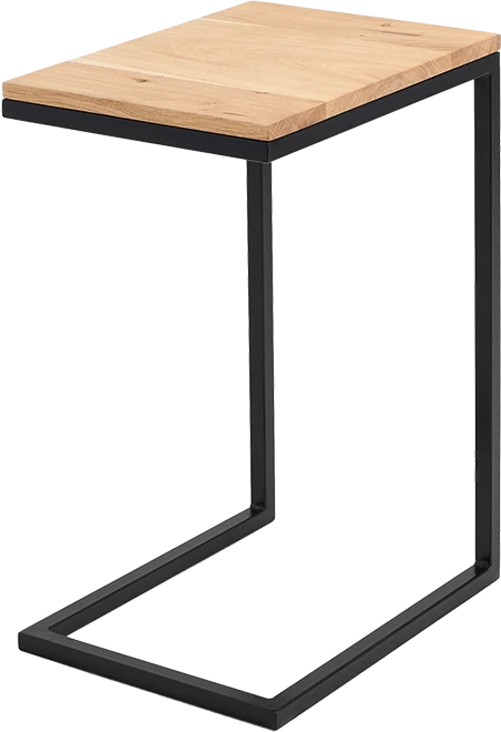 Customform Šoninis stalas, LUPE 30 MASIVINĖ MEDIENA, 40x30x60 cm, Juoda