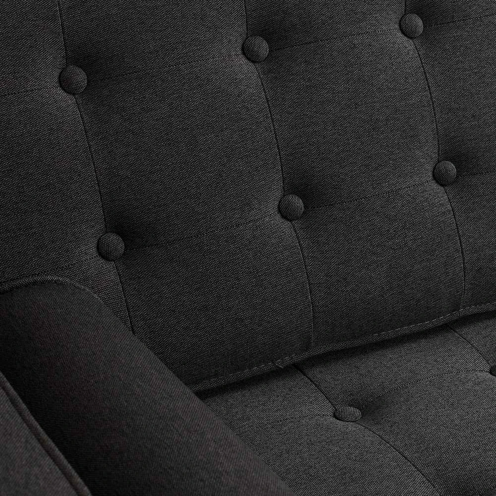 Customform Stalas, Obroos, 200x100 cm, Juodas