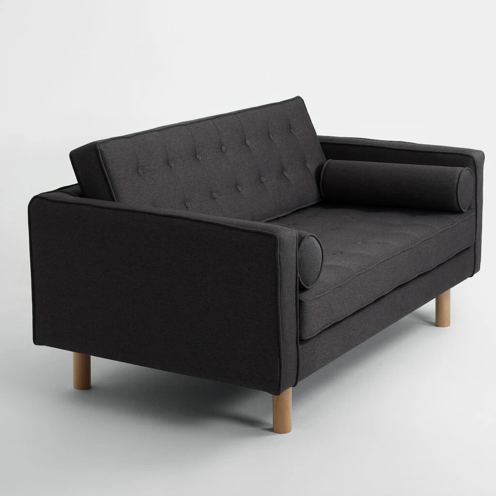 Customform Stalas, Obroos, 200x100 cm, Juodas