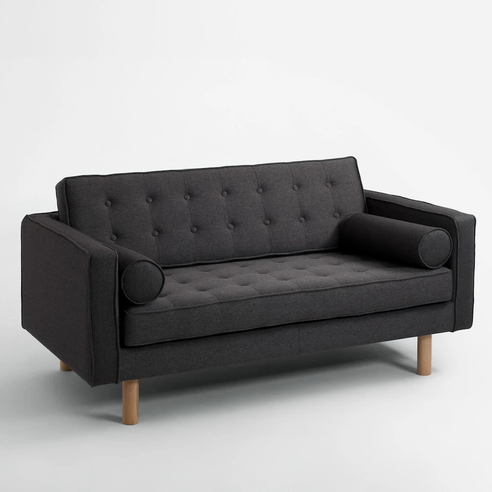 Customform Stalas, Obroos, 200x100 cm, Juodas
