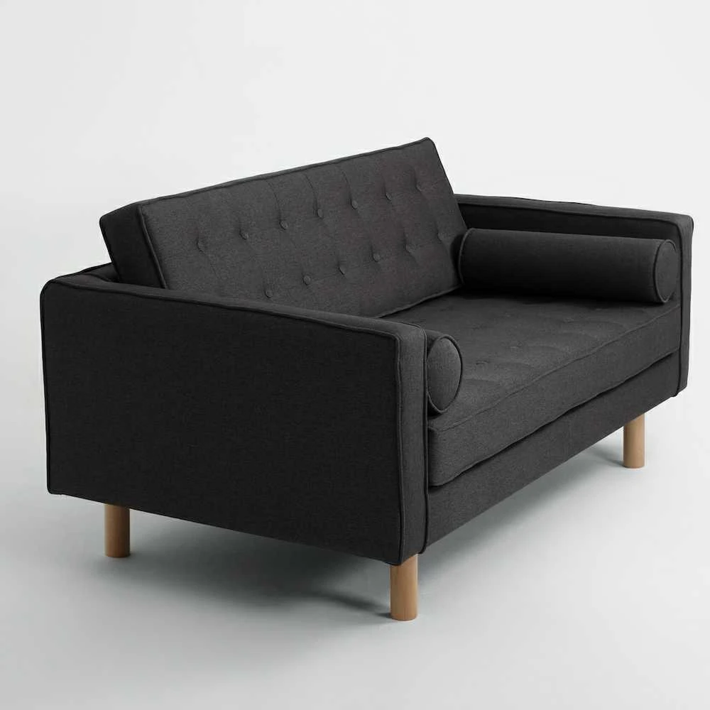 Customform Stalas, Obroos, 200x100 cm, Juodas