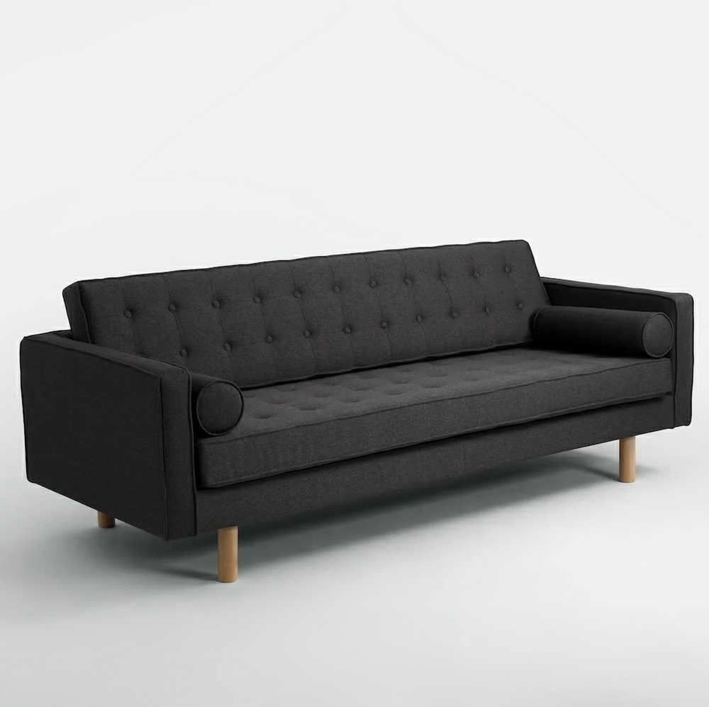 Customform Stalas, SHERWOOD, 200x100 cm, Juodas