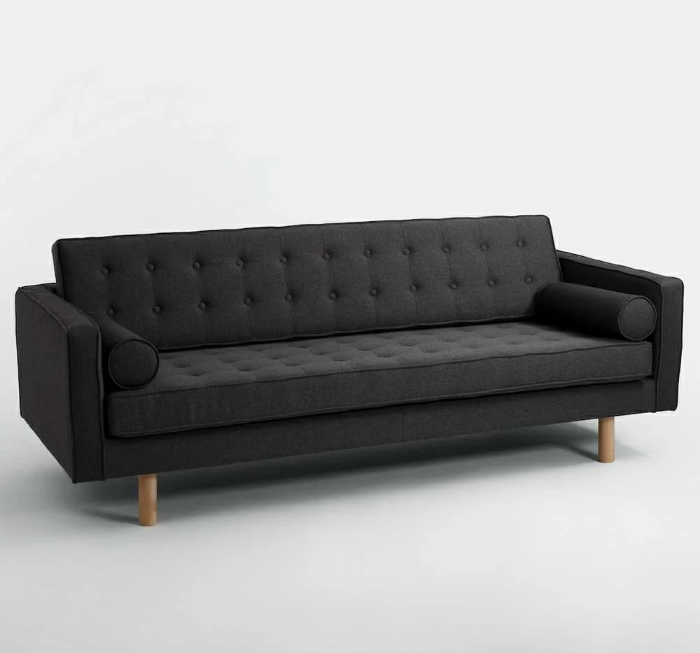 Customform Stalas, SHERWOOD, 200x100 cm, Juodas