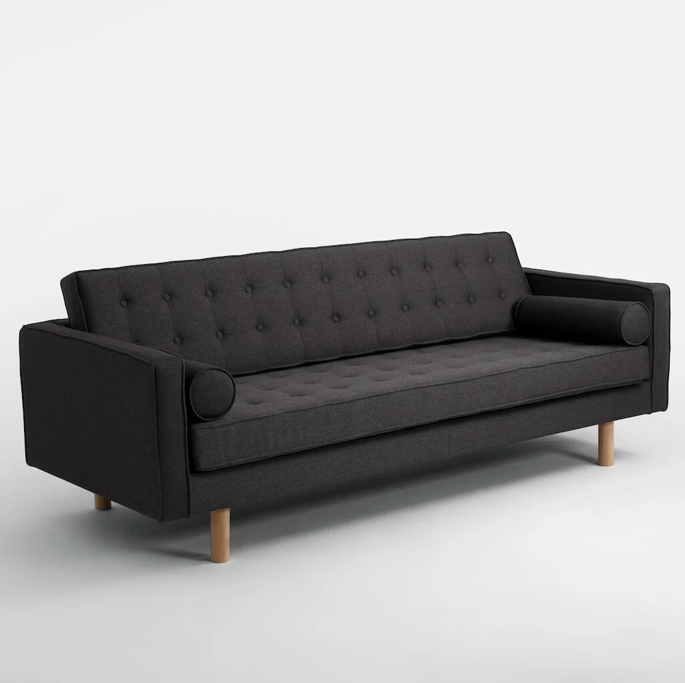 Customform Stalas, SHERWOOD, 200x100 cm, Juodas