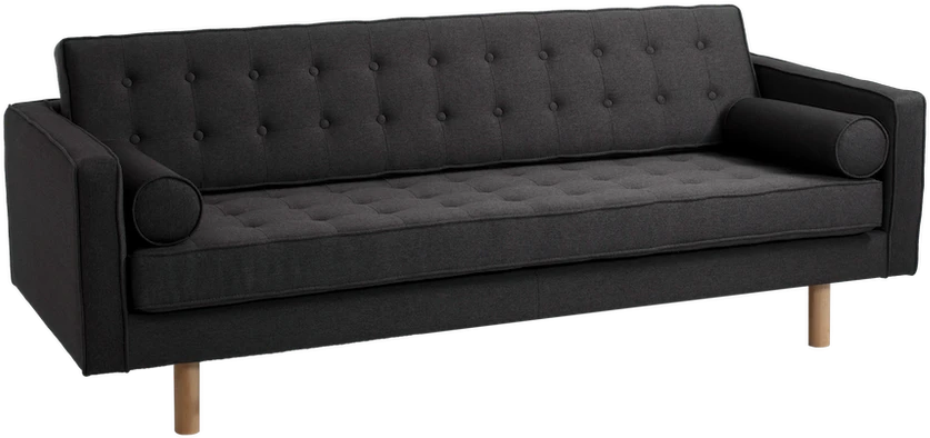 Customform Stalas, SHERWOOD, 200x100 cm, Juodas