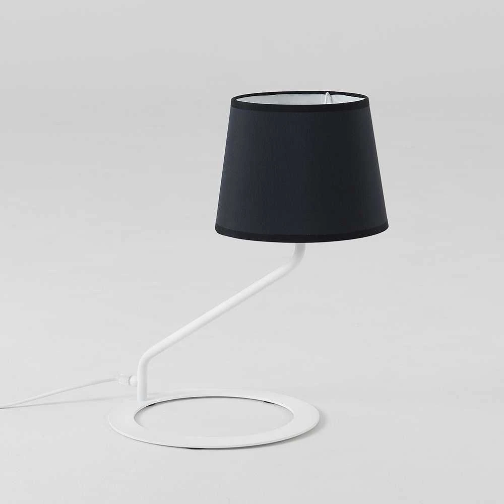 Customform Stalinė lempa, SHADE LAMP, 35x35x40 cm, Balta/Juoda