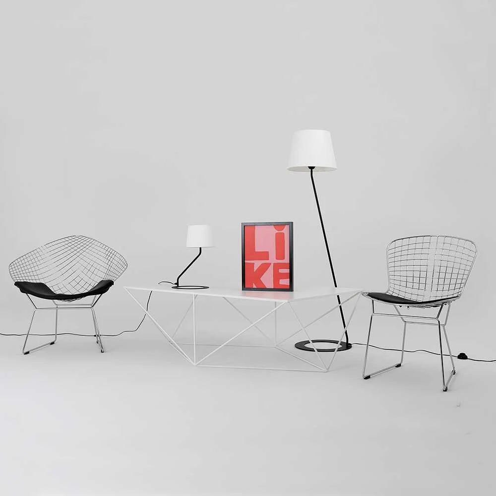 Customform Stalinė lempa, SHADE LAMP, 35x35x40 cm, Balta