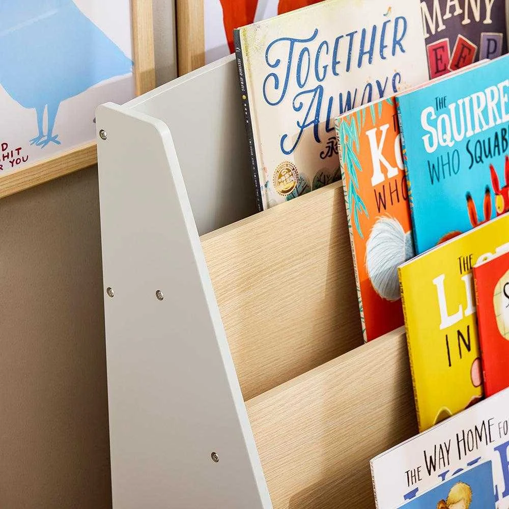 SoBuy vaikiška knygų lentyna, vaikiška lentyna KMB106-HG