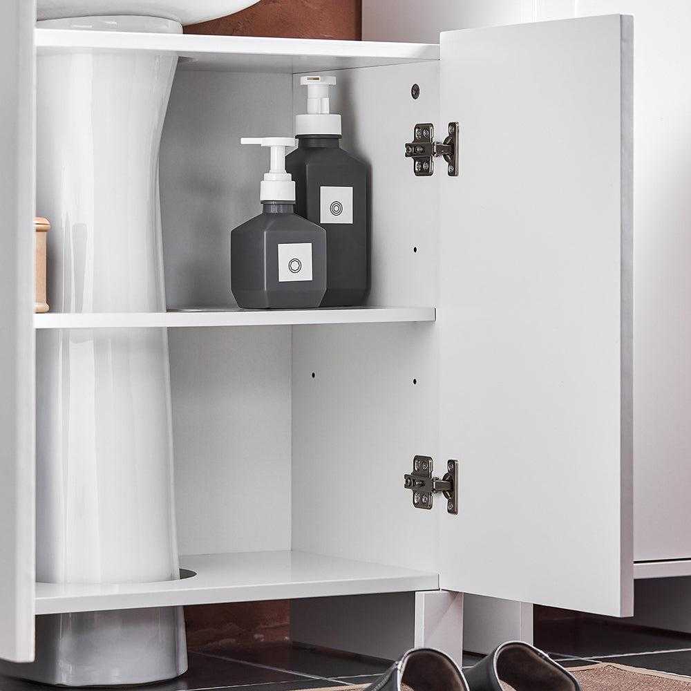Sobuy Vanity Unit Vonios kambario baldai su 2 durimis BZR164-W