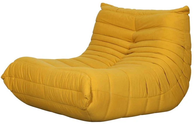 Didelis fotelis, Nua, 87 x 70 x 102 cm, geltonas