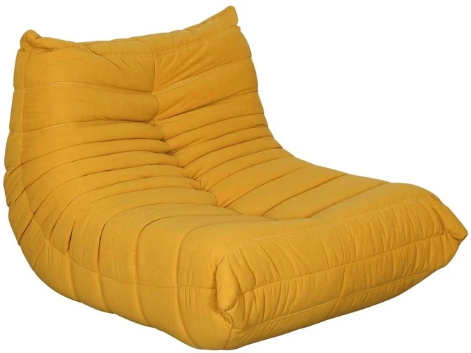 Didelis fotelis, Nua, 87 x 70 x 102 cm, geltonas