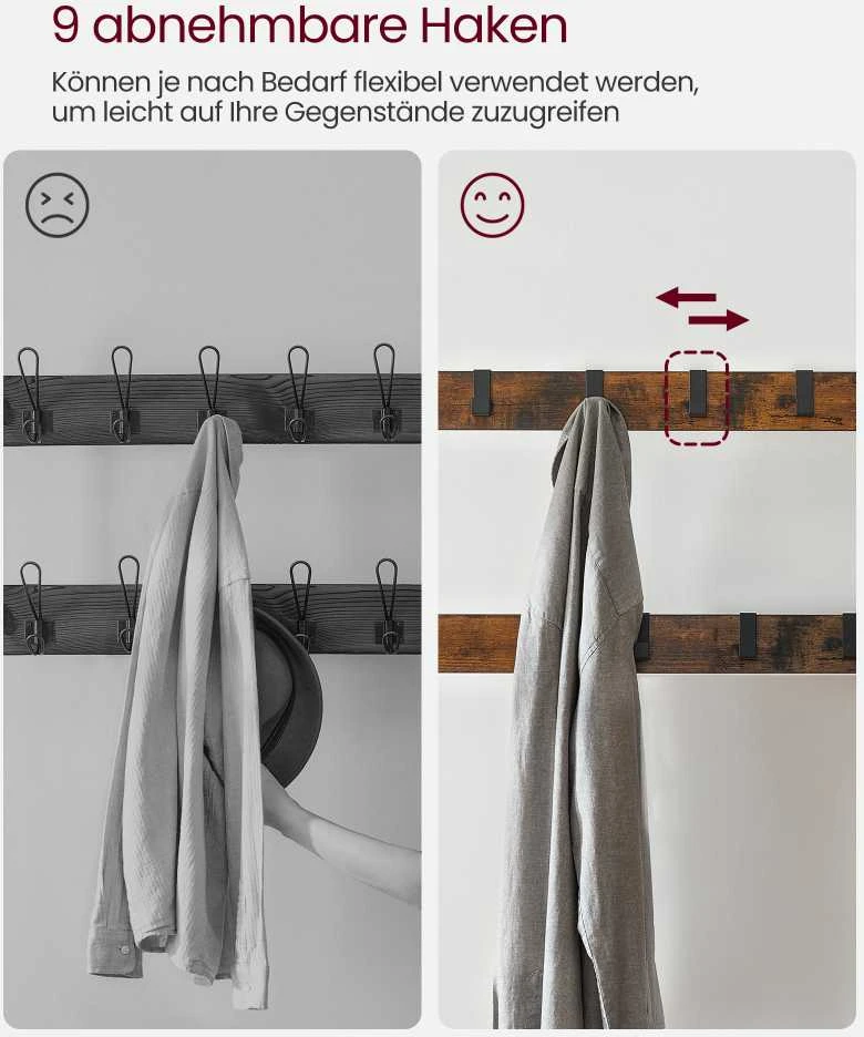 Songmics Vasagle Drabužių lentyna su 3 lentynomis