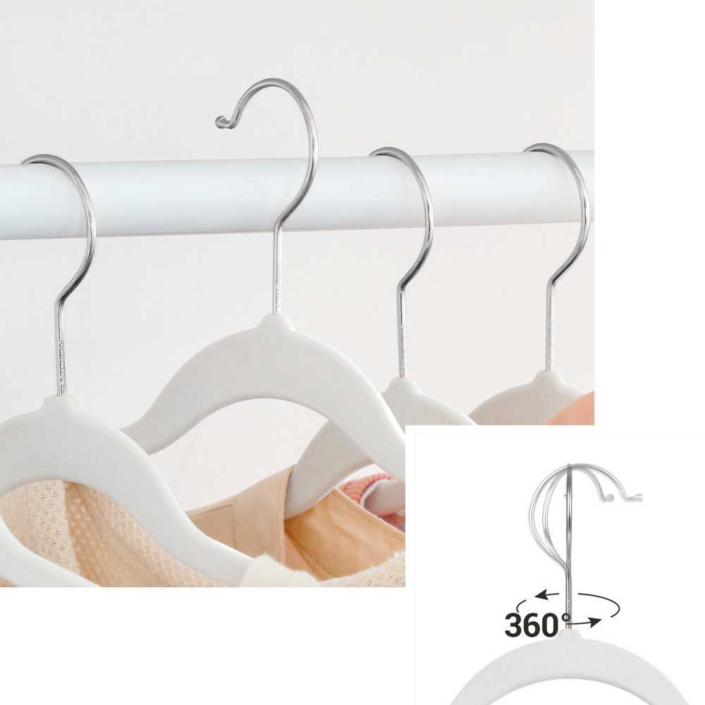 Songmics Drabužių pakaba, 42x0.5x21.5 cm, balta
