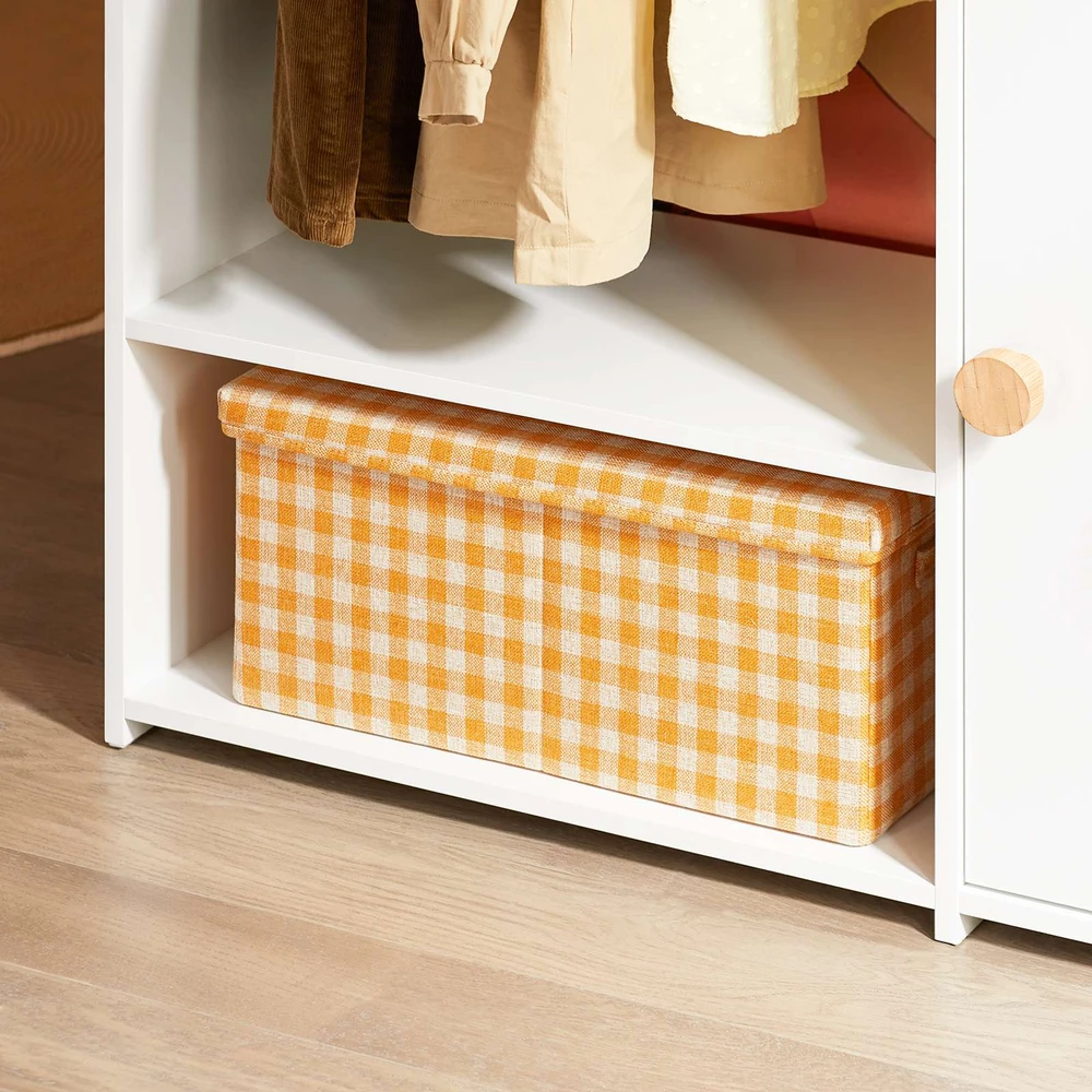 Drabužių stovas, SoBuy KMB110-W, 94x35x110 cm, baltas