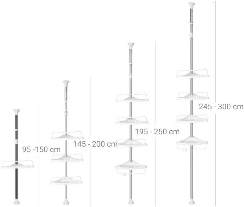 Songmics Dušo lentyna 95-300 cm