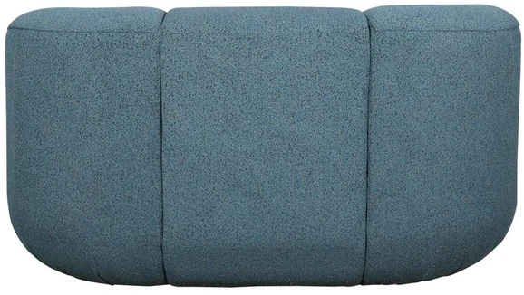 Dviejų vietų sofa Nua, 150 cm, mėlynas audinys