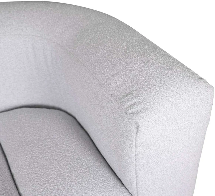Dvivietė sofa, Nua, šviesiai pilka–balta