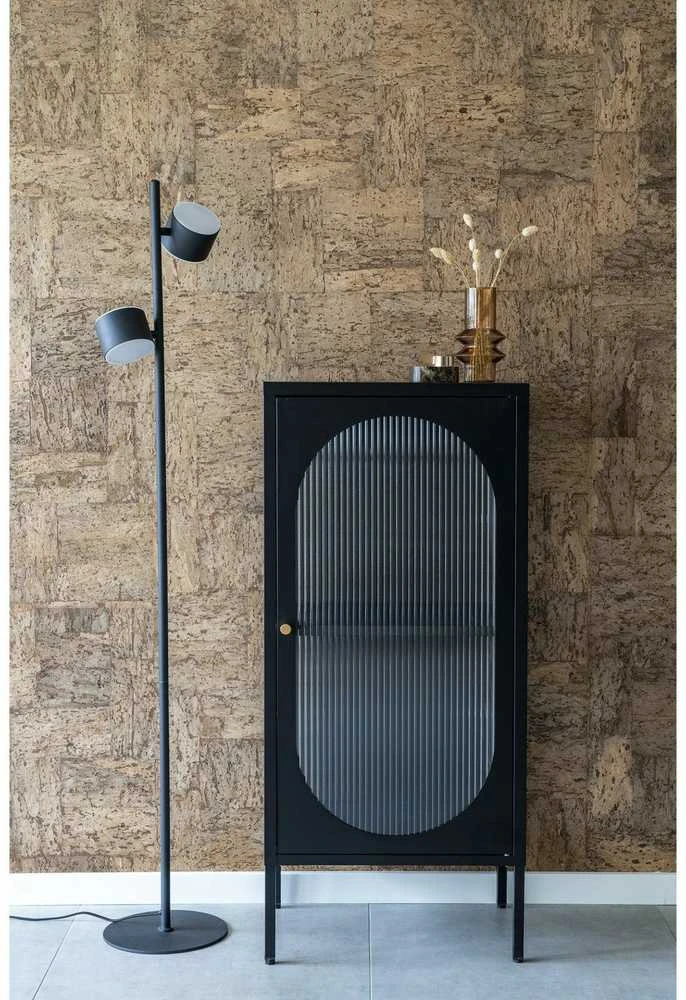 House Ekspozicinis spintelis, Adelaide, 50x35x110 cm, Juodas (Ekspozicinė prekė)