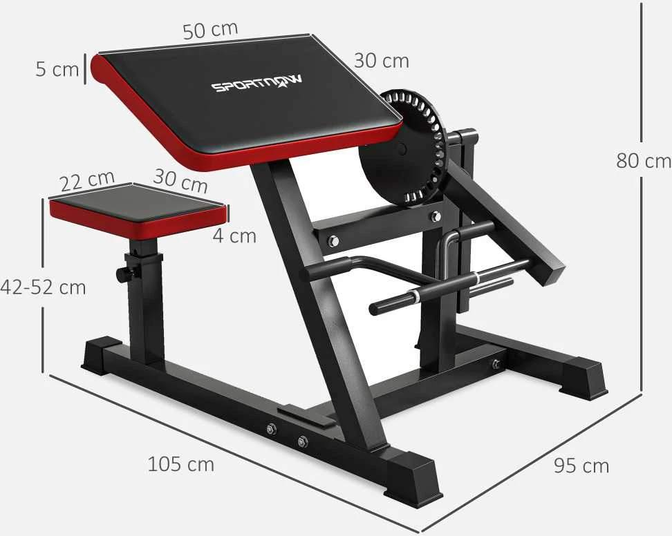 Sportnow Sporto treniruoklis, 105x95x80 cm, Juodas