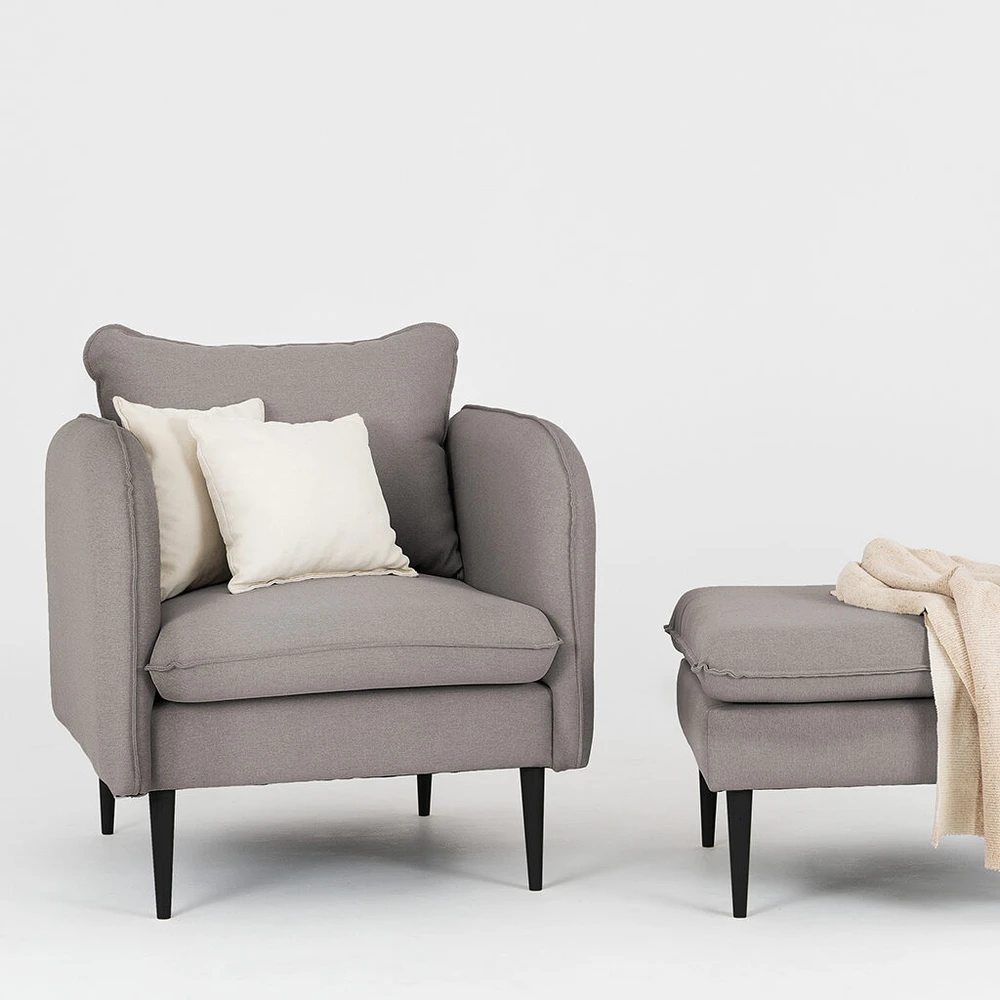Fotelis Customform Kėdė, POSH Juodas, 89x80x90 cm, Juoda