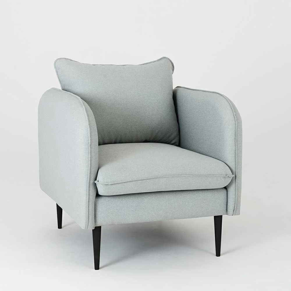 Fotelis Customform Kėdė, POSH Juodas, 89x80x90 cm, Platina Pilka