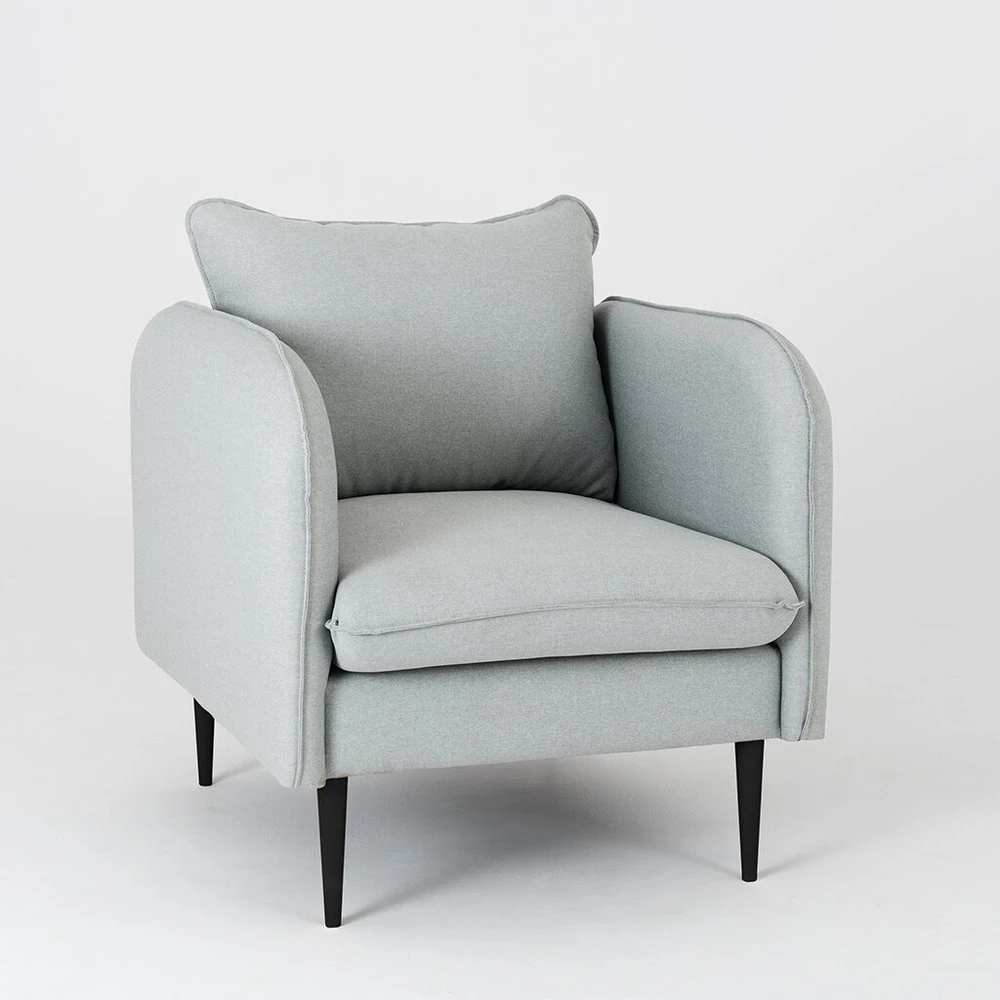 Fotelis Customform Kėdė, POSH Juodas, 89x80x90 cm, Platina Pilka