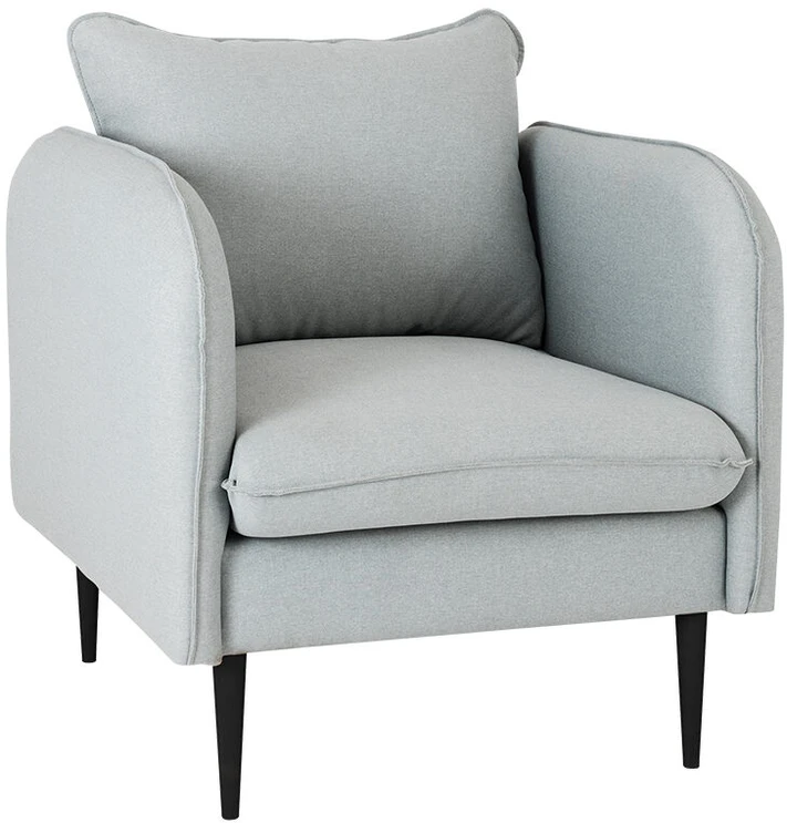 Fotelis Customform Kėdė, POSH Juodas, 89x80x90 cm, Platina Pilka