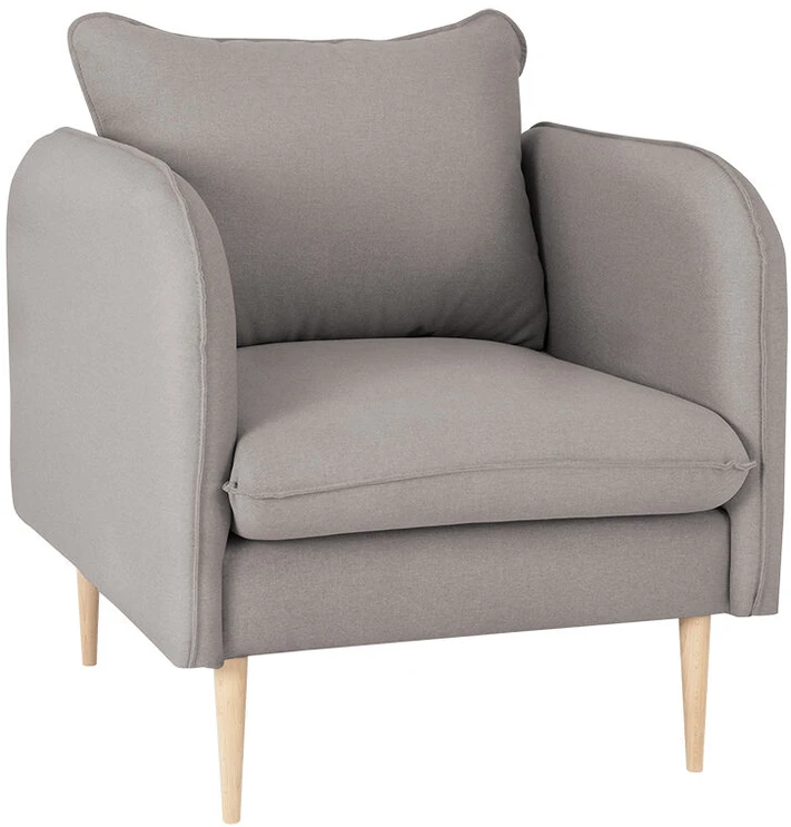 Fotelis Customform Kėdė, POSH WOOD, 89x80x90 cm, Pilka