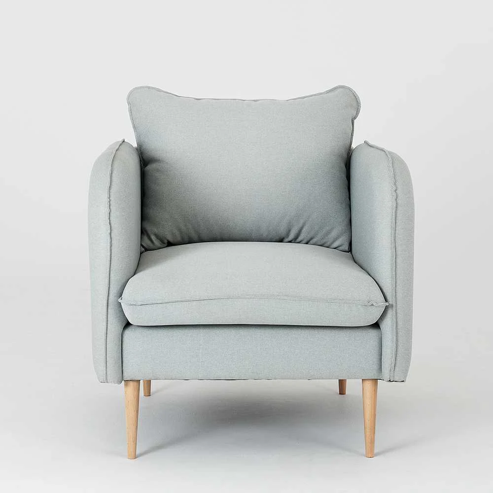 Fotelis Customform Kėdė, POSH WOOD- platyna(et90), 89x80x90 cm, Platinos Pilka