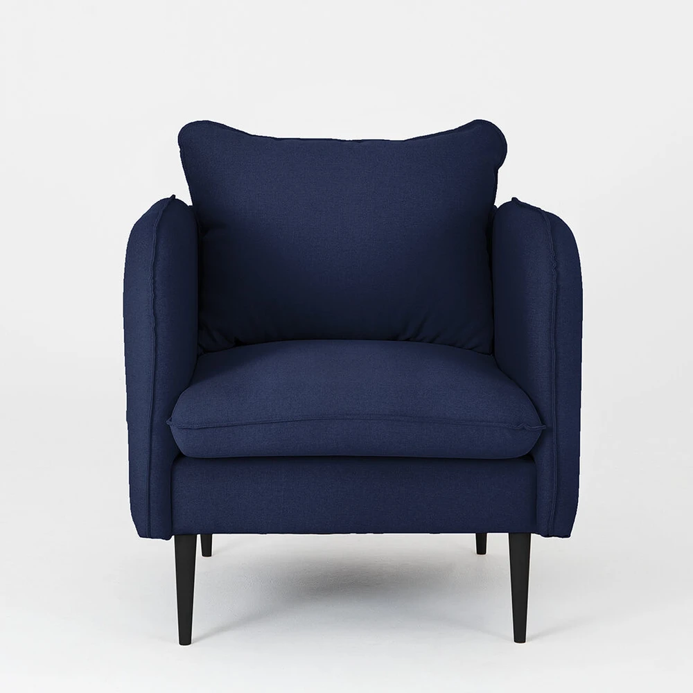 Fotelis Customform Kėdė, Prabangi Juoda, 89x80x90 cm, Rašalas
