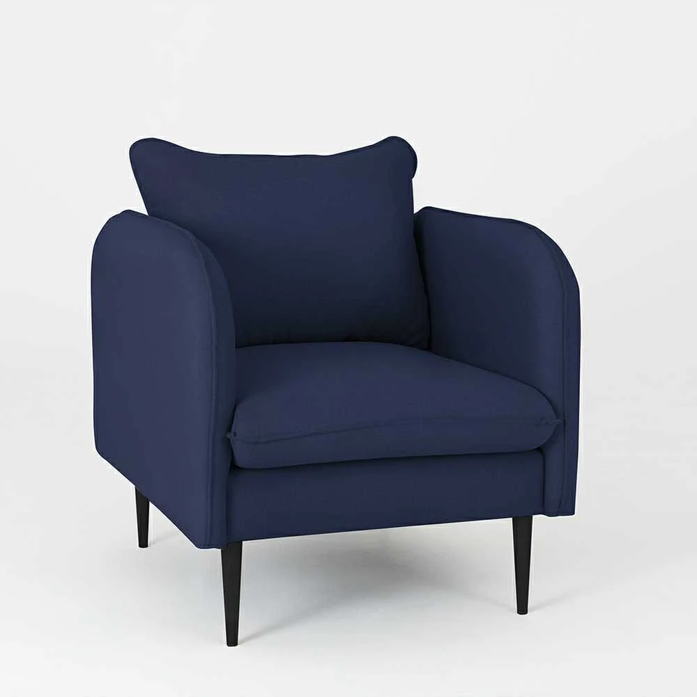 Fotelis Customform Kėdė, Prabangi Juoda, 89x80x90 cm, Rašalas