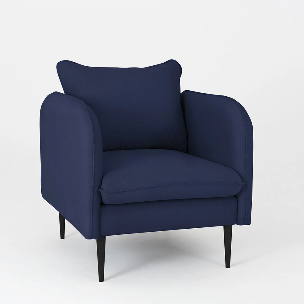 Fotelis Customform Kėdė, Prabangi Juoda, 89x80x90 cm, Rašalas