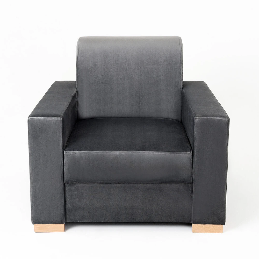 Fotelis Customform Kėdė, STABLE, 95x90x82 cm, Gelsvai Pilka