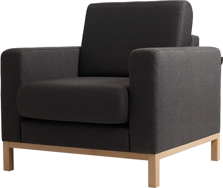 Fotelis Customform Sofa, Willy, 97x230 cm, Tamsus Houndstooth