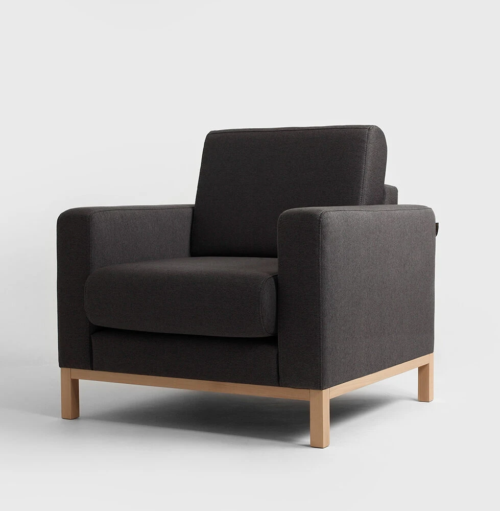 Fotelis Customform Sofa, Willy, 97x230 cm, Tamsus Houndstooth