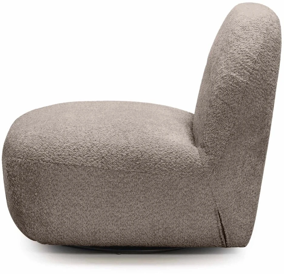Fotelis Novanook Lounge kėdė, BOCHIC, 82x83x73 cm, Šviesiai pilka