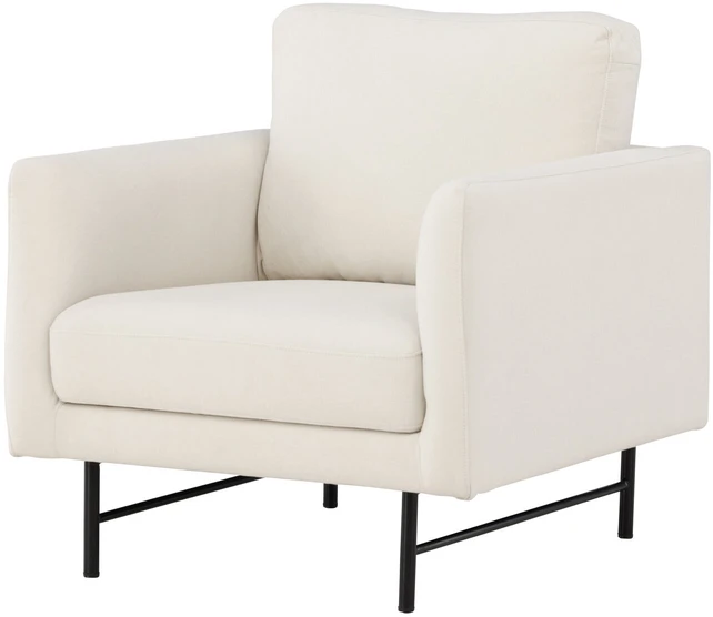 Fotelis Venture Design 1-vietės sofa, Dangus, 86x87x68 cm, Balta
