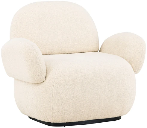 Fotelis Venture Design Kėdė, Sevilla viengulė sofa, 84x87x105 cm, Bėžinės spalva