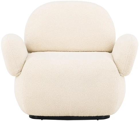 Fotelis Venture Design Kėdė, Sevilla viengulė sofa, 84x87x105 cm, Bėžinės spalva