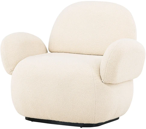 Fotelis Venture Design Kėdė, Sevilla viengulė sofa, 84x87x105 cm, Bėžinės spalva