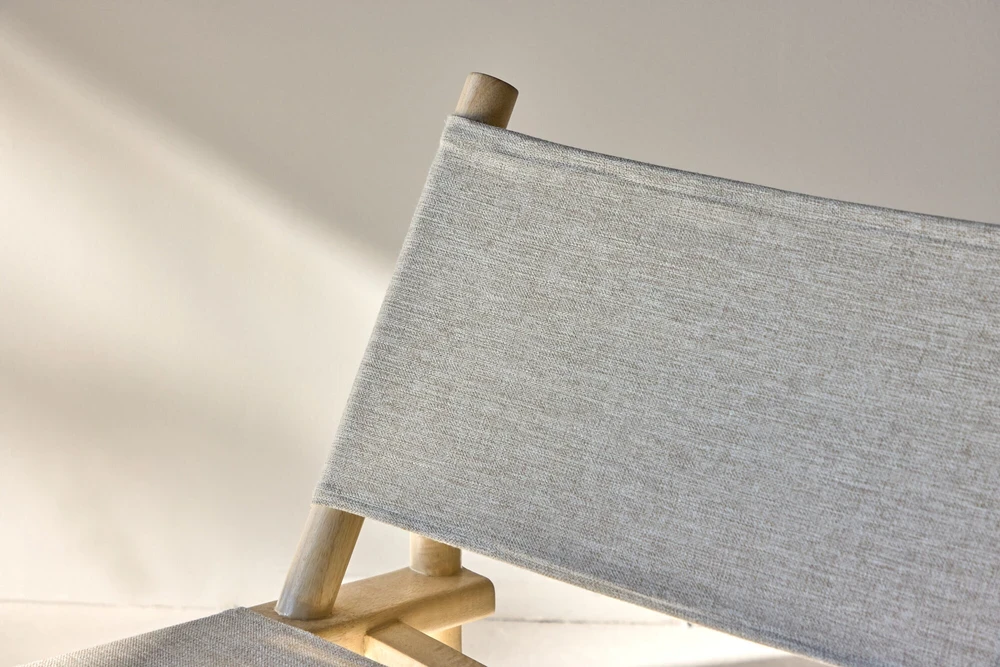 Fotelis Venture Design Lounge kėdė Millo 43x40x65 cm Pilka Nature poliesteris mango mediena