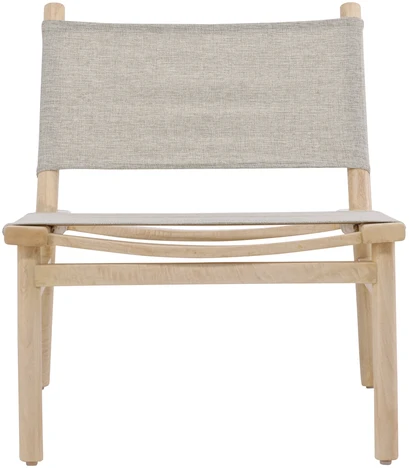 Fotelis Venture Design Lounge kėdė Millo 43x40x65 cm Pilka Nature poliesteris mango mediena