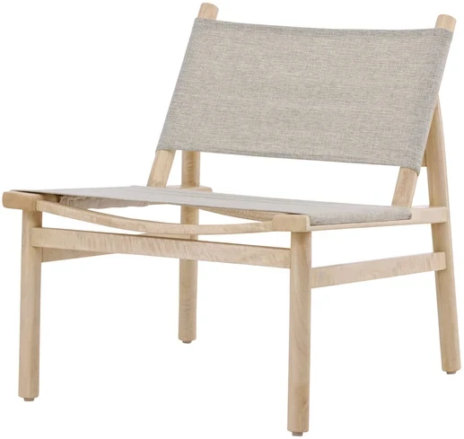 Fotelis Venture Design Lounge kėdė Millo 43x40x65 cm Pilka Nature poliesteris mango mediena