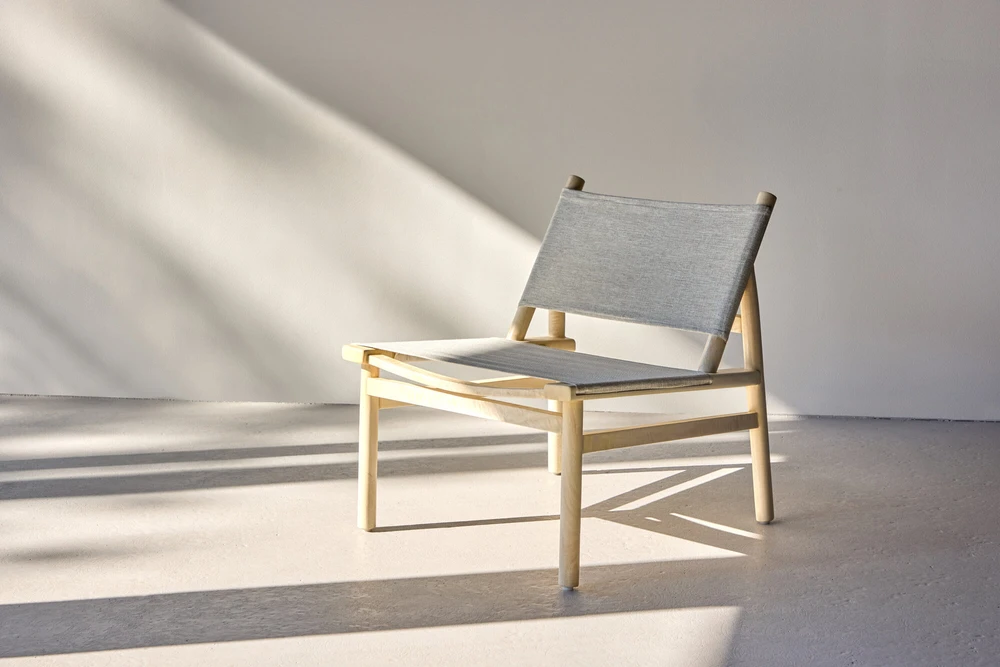 Fotelis Venture Design Lounge kėdė Millo 43x40x65 cm Pilka Nature poliesteris mango mediena