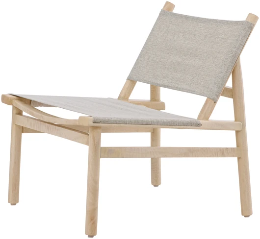 Fotelis Venture Design Lounge kėdė Millo 43x40x65 cm Pilka Nature poliesteris mango mediena